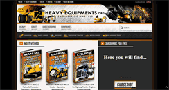 Desktop Screenshot of heavyequipments.org